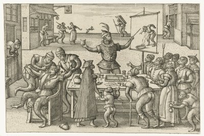 Schepen voor de kust door Pieter van der Borcht  